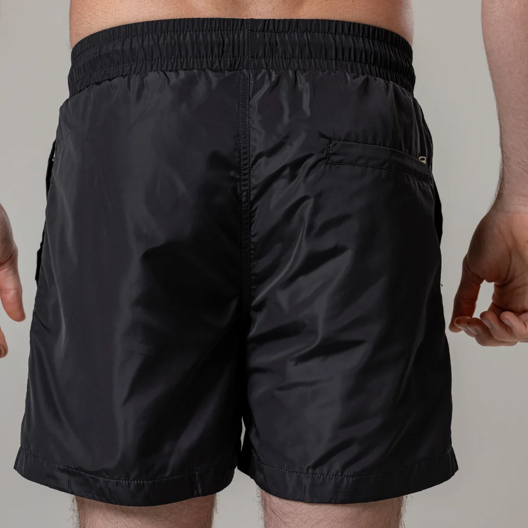 Black Chevron Swim Shorts - Image 5