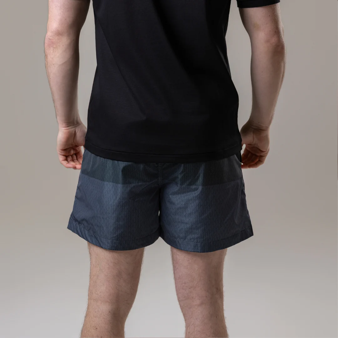Black | Grey Split Swim Shorts - Image 10