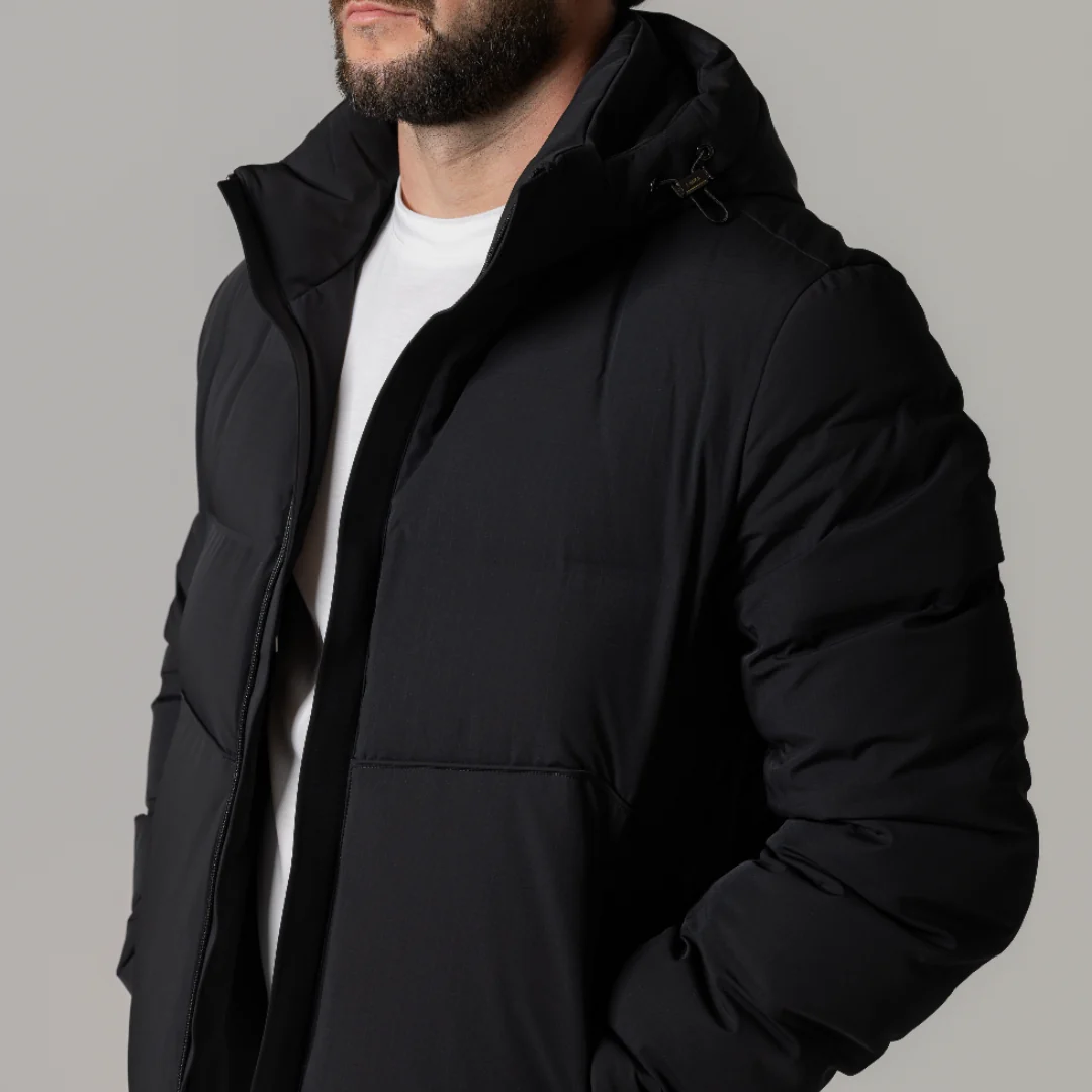 Black Performance Down Coat - Image 22