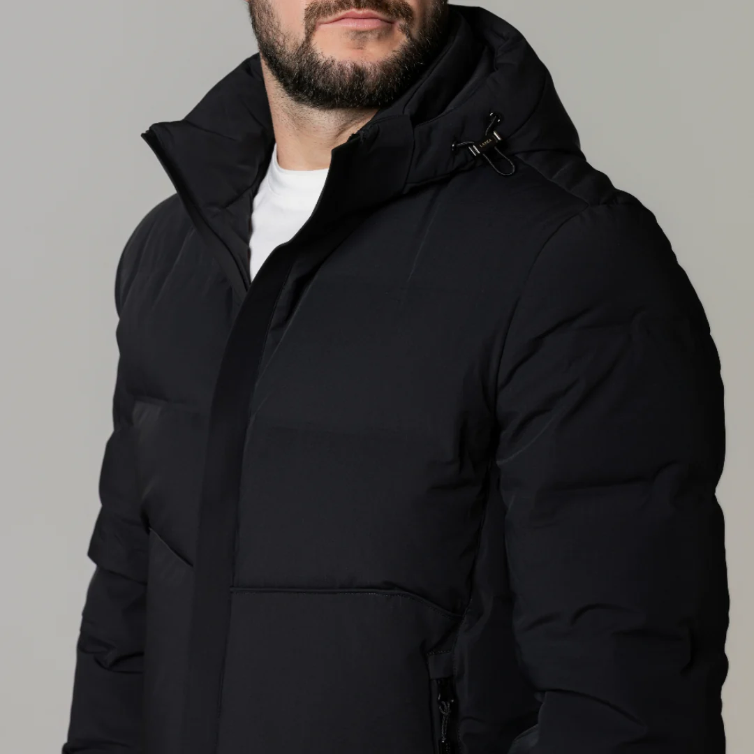 Black Performance Down Coat - Image 23