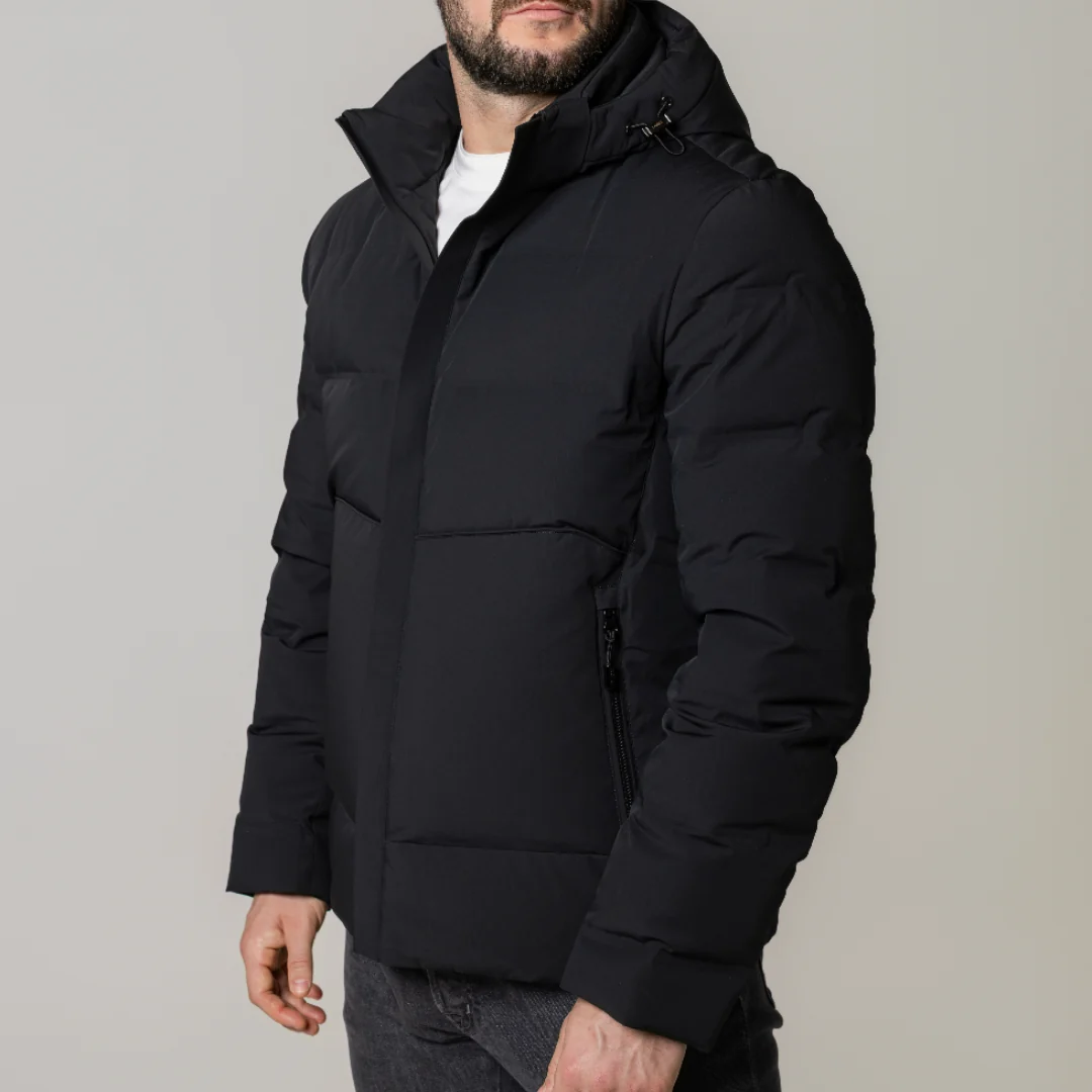 Black Performance Down Coat - Image 24