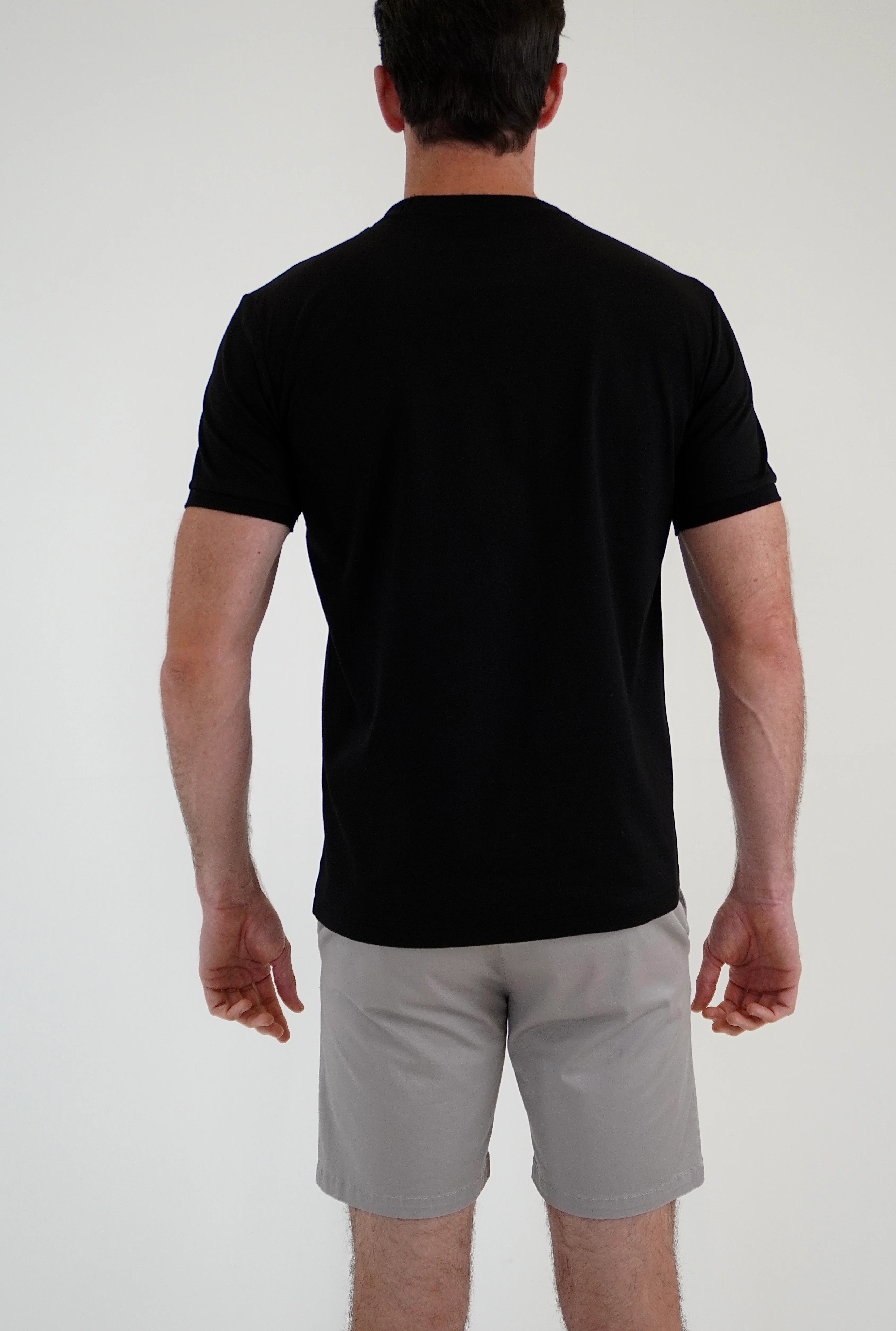 Black with Grey Block T-Shirt - Image 6