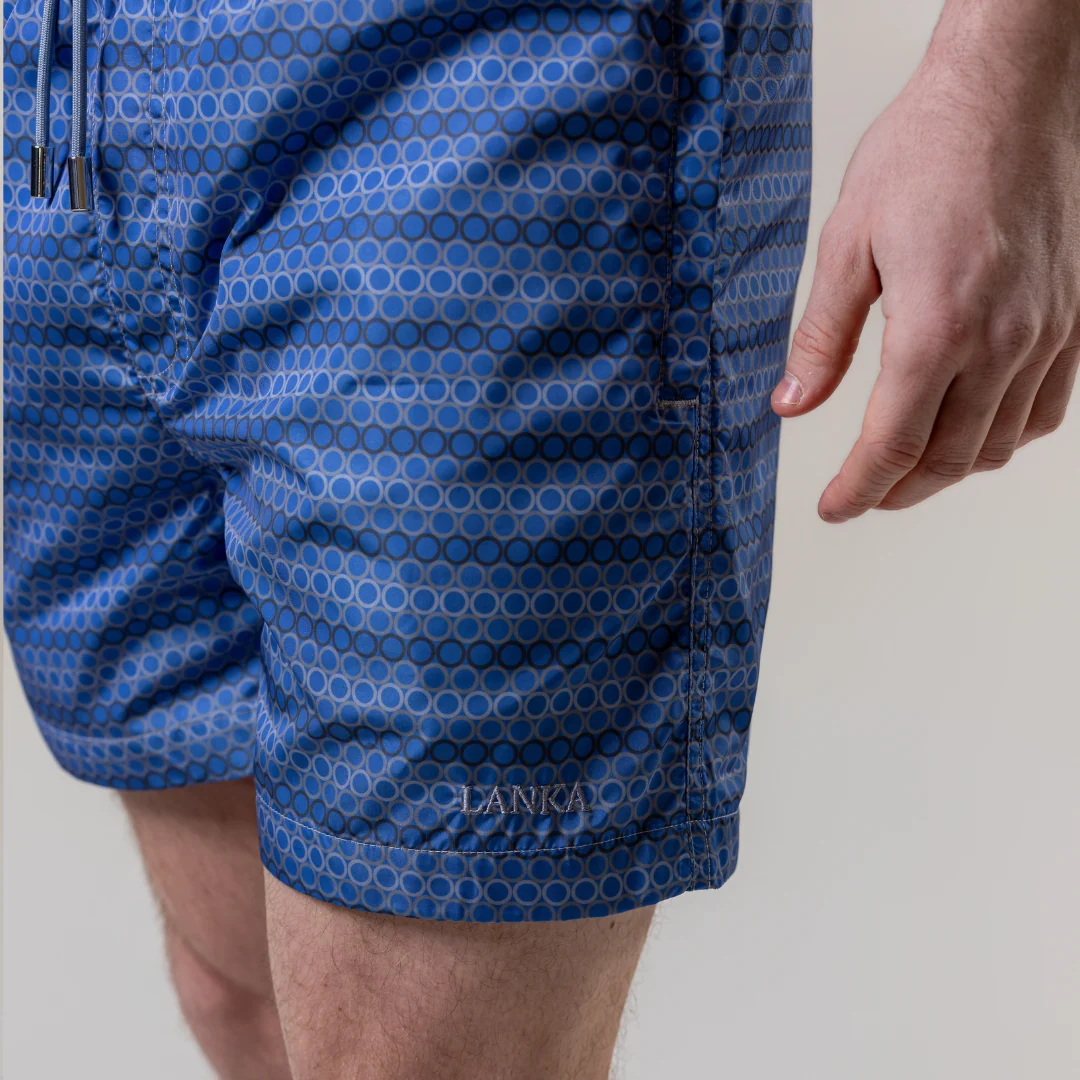 Coastal Blue Circles Swim Shorts - Image 9