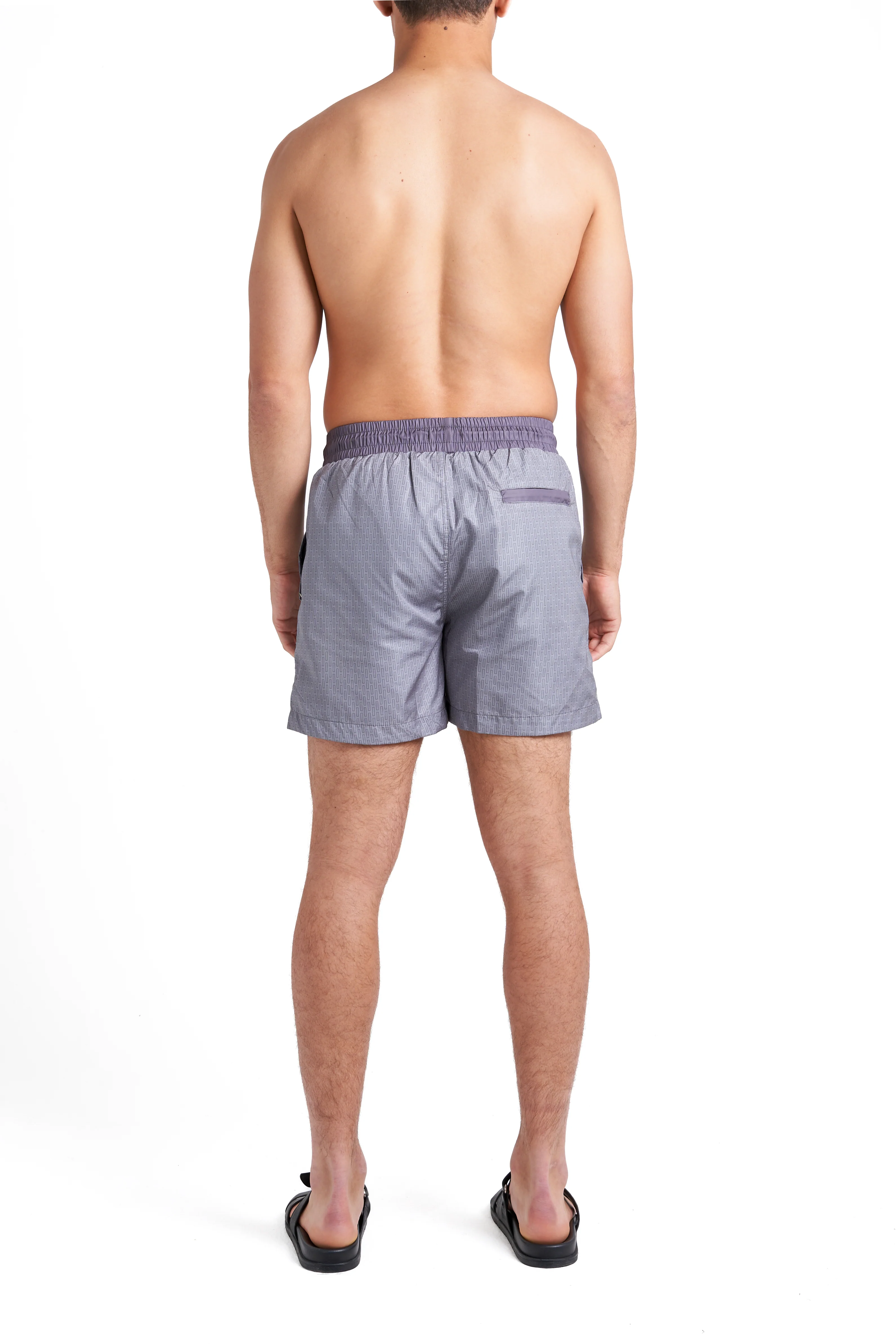 Light & Steel Grey Swim Shorts - Image 8