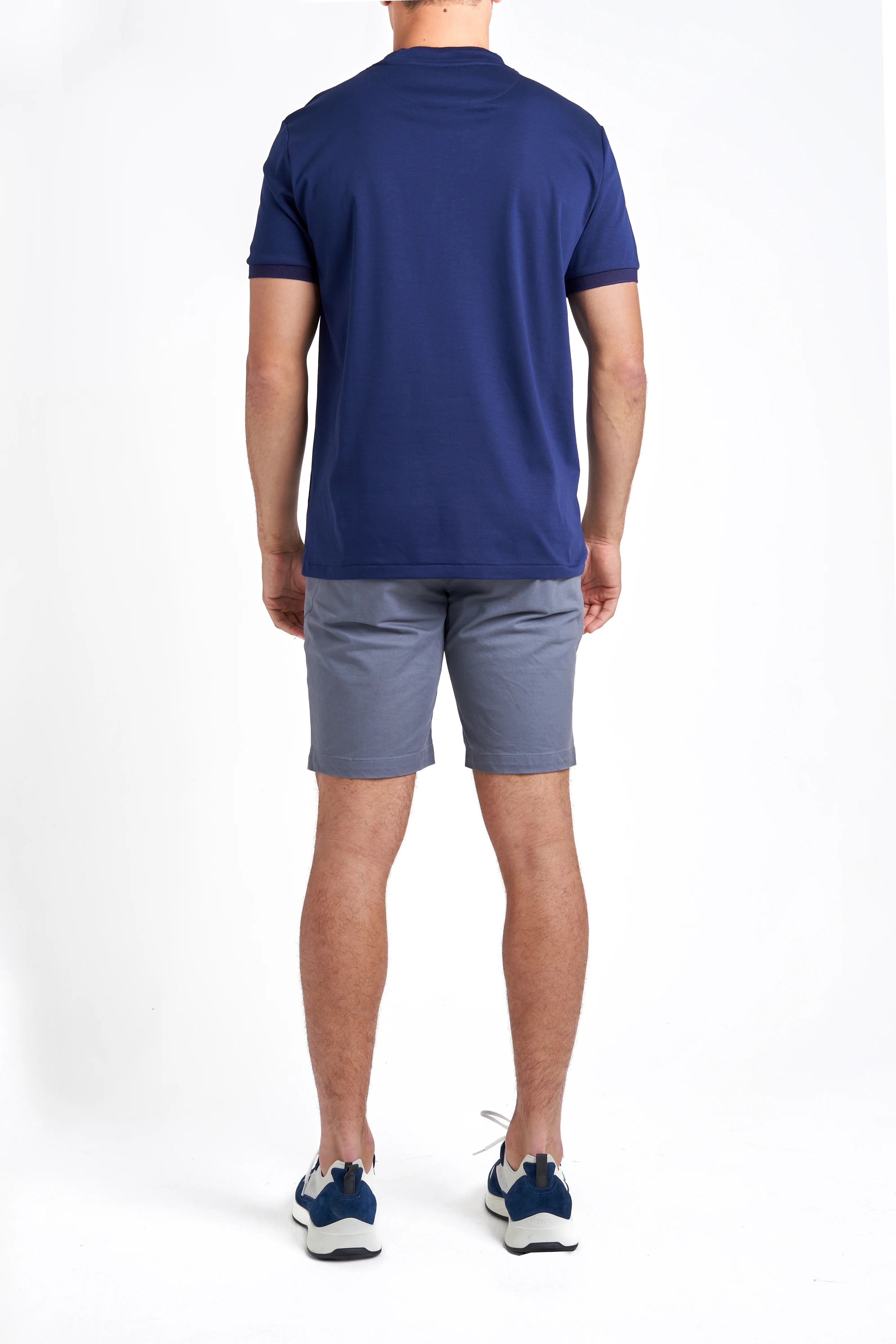 Navy Big Waves T-Shirt - Image 8