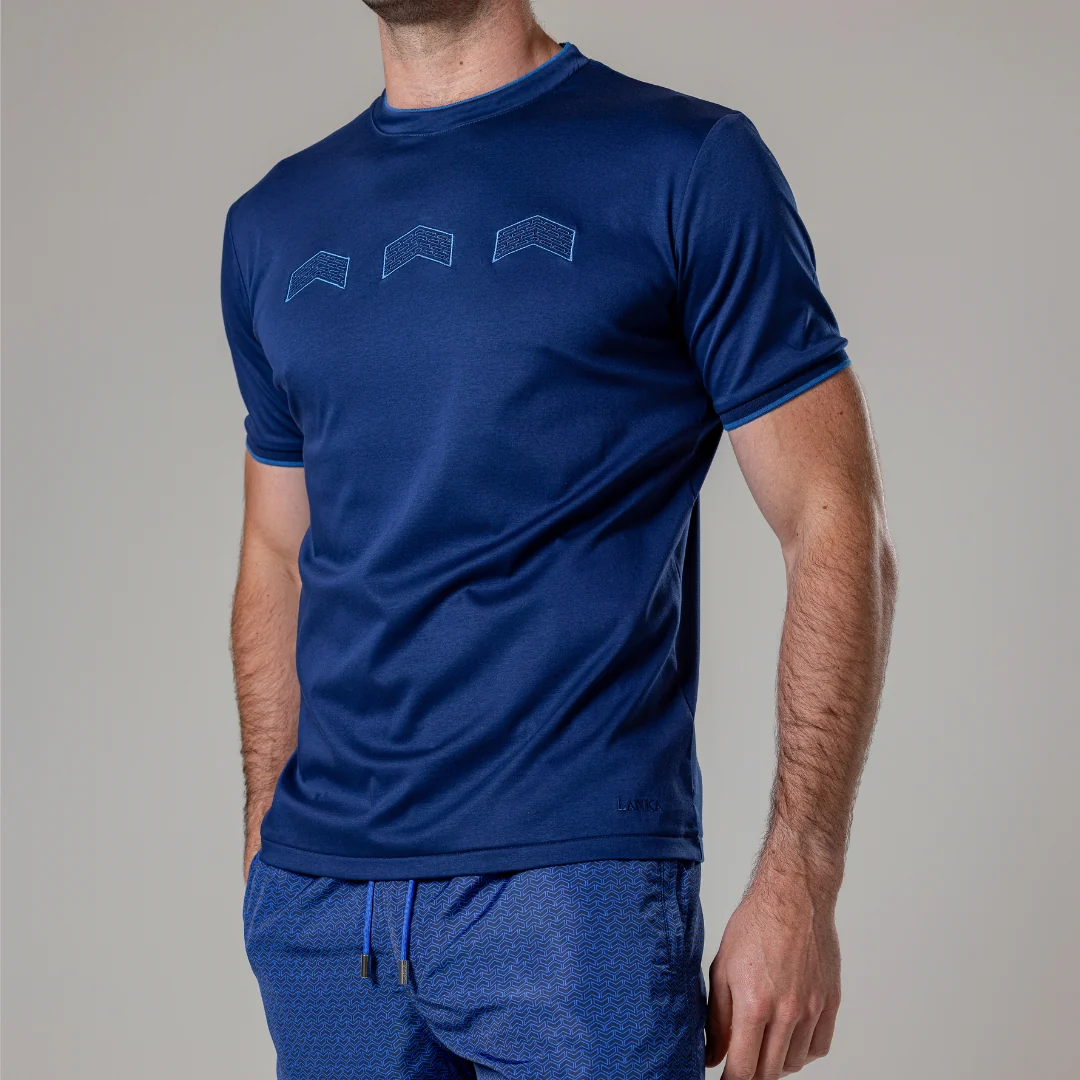 Navy Chevron T-Shirt - Image 2