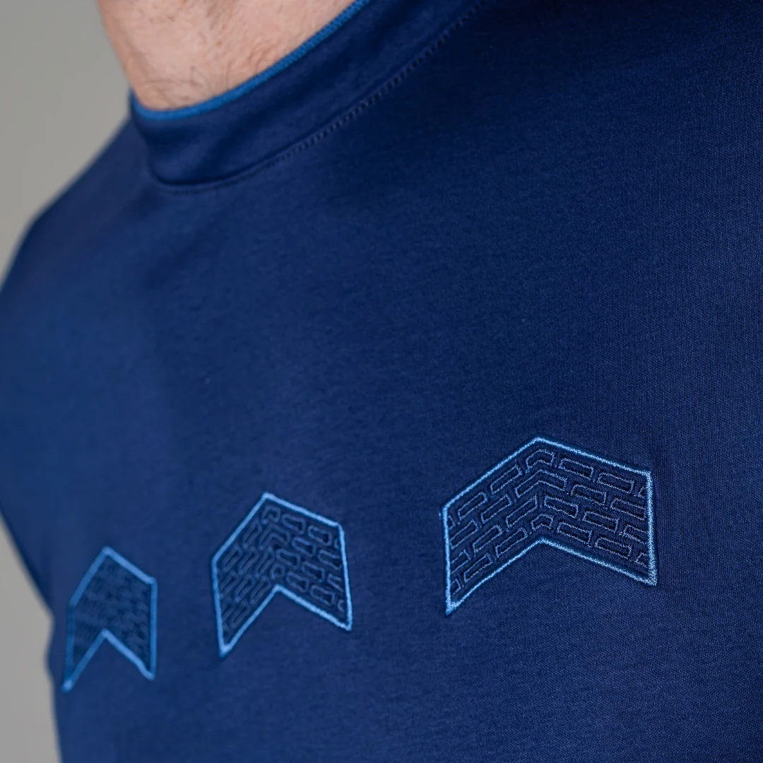 Navy Chevron T-Shirt - Image 5
