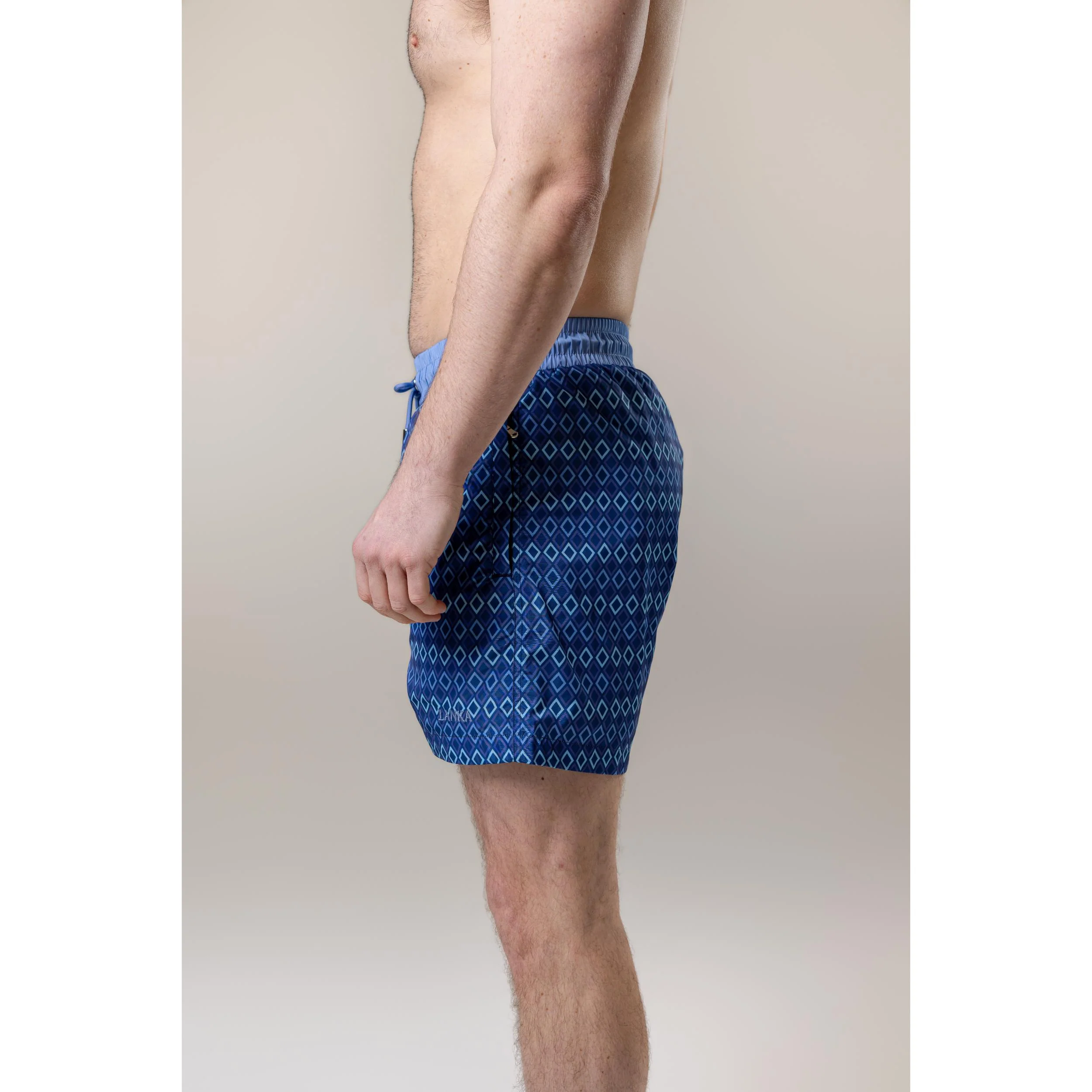 Navy Diamond Swim Shorts - Image 16