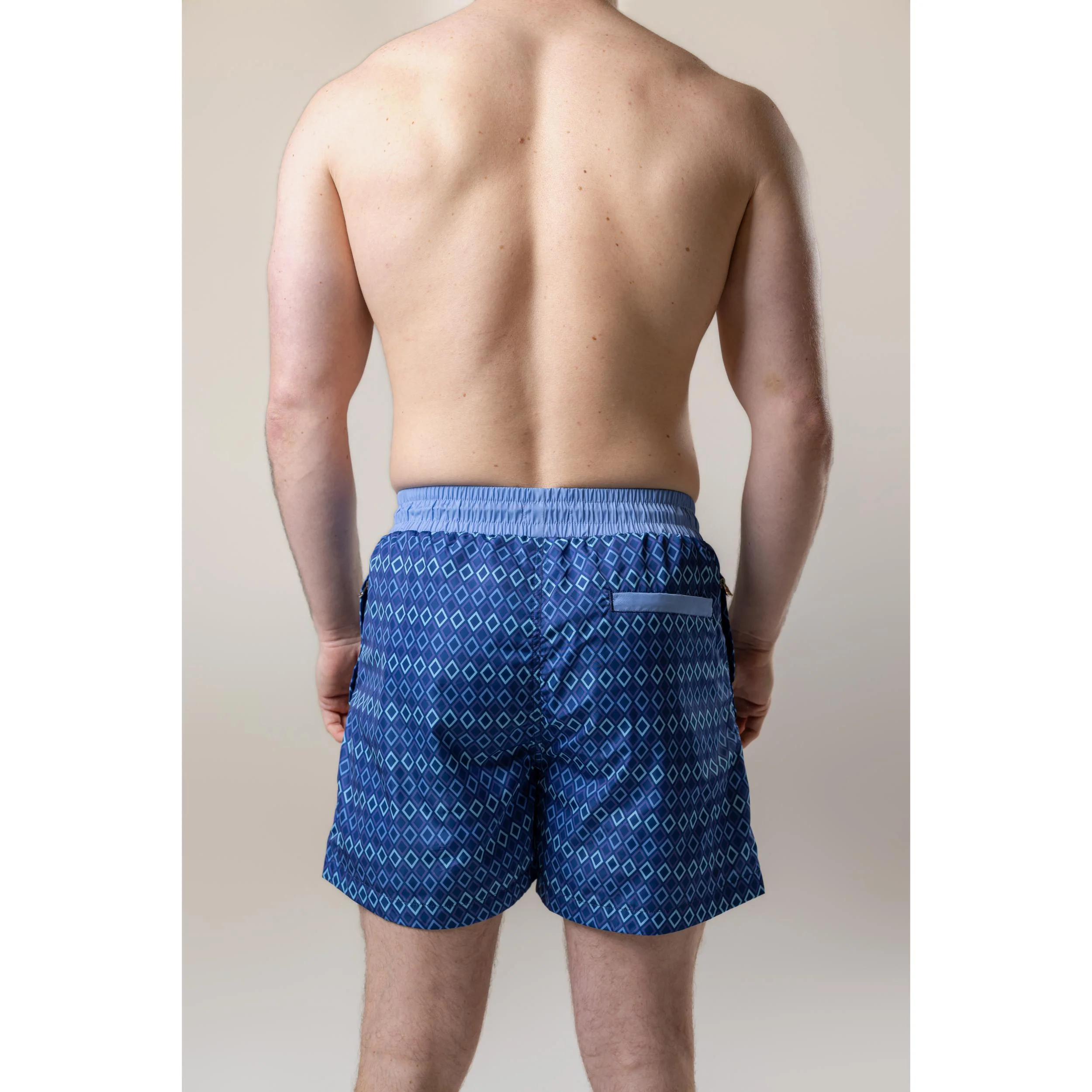 Navy Diamond Swim Shorts - Image 17