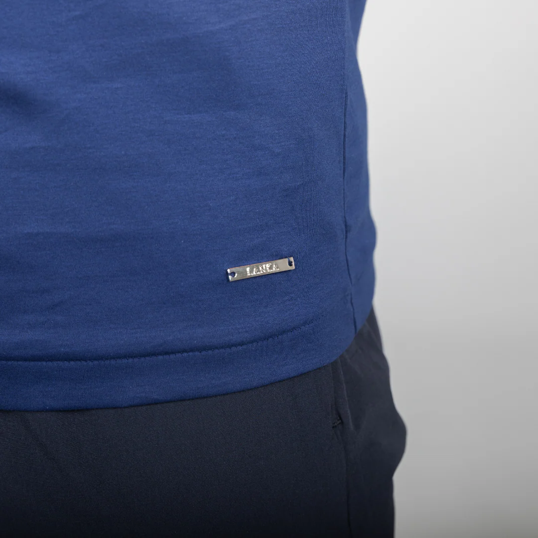 Premium Navy Triangle T-Shirt - Image 3