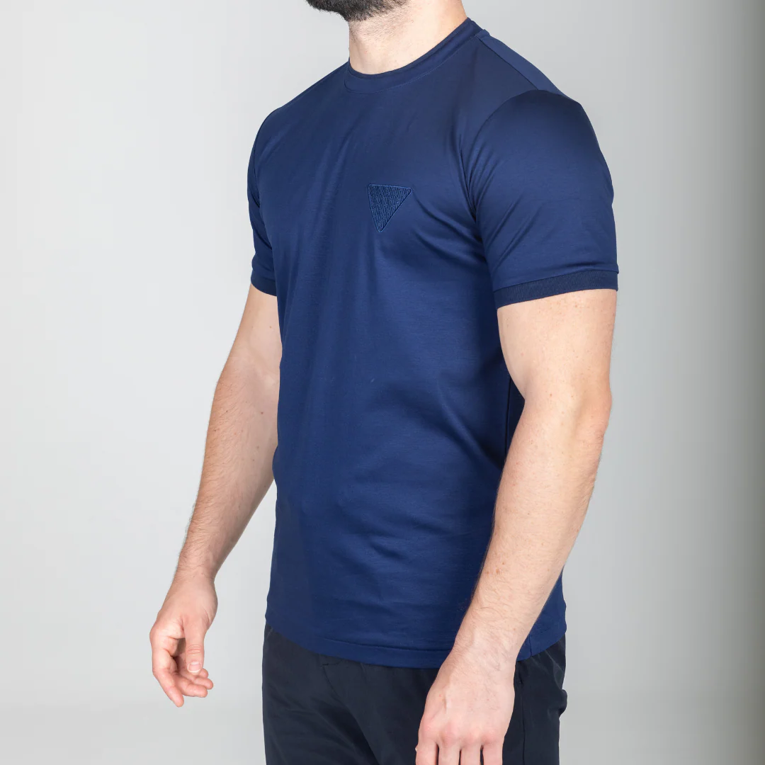 Premium Navy Triangle T-Shirt - Image 5