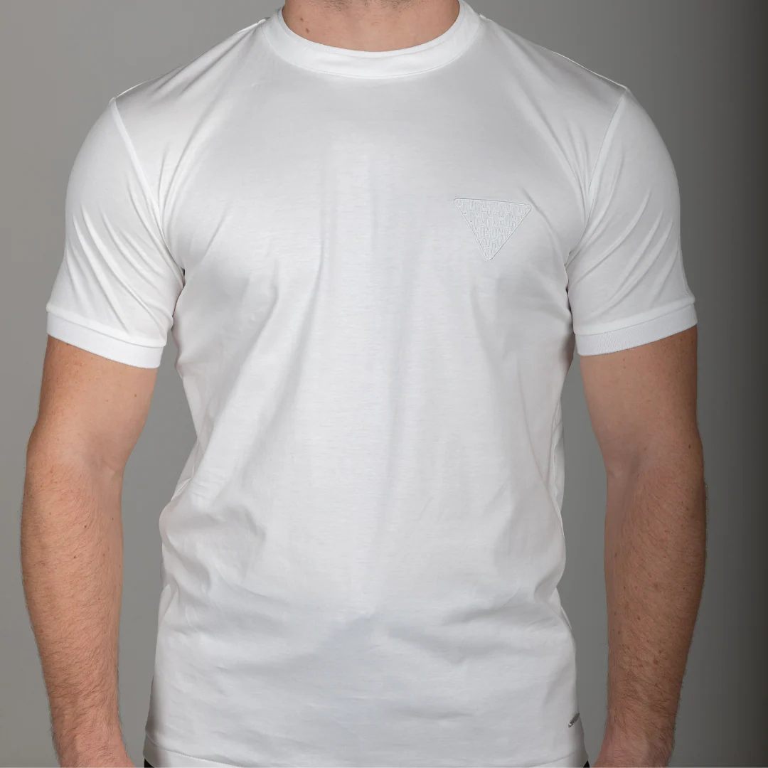 Premium White Triangle T-Shirt - Image 4