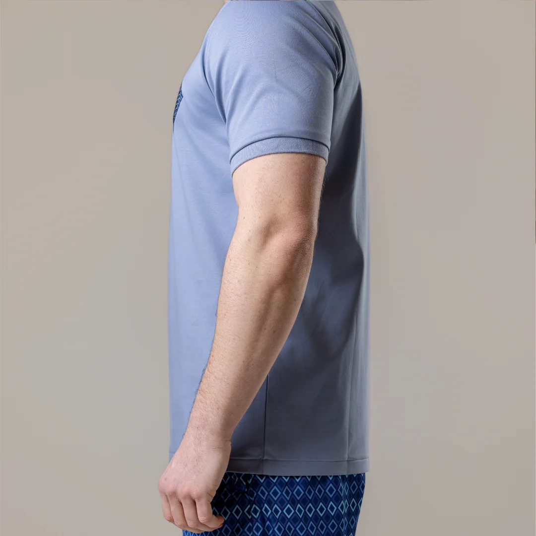 Steel Blue Diamonds T-Shirt - Image 9