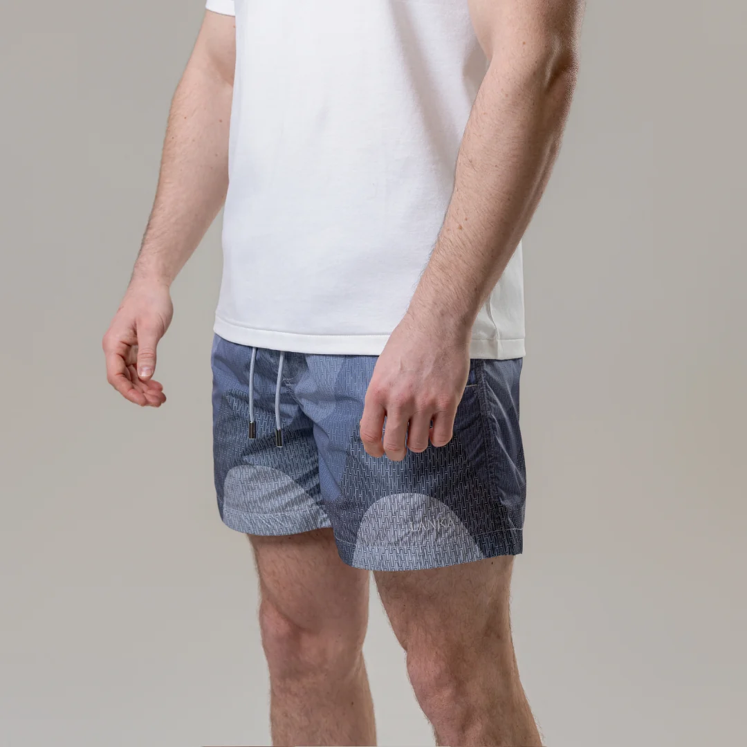 Steel Grey Waves Swim Shorts - Image 15