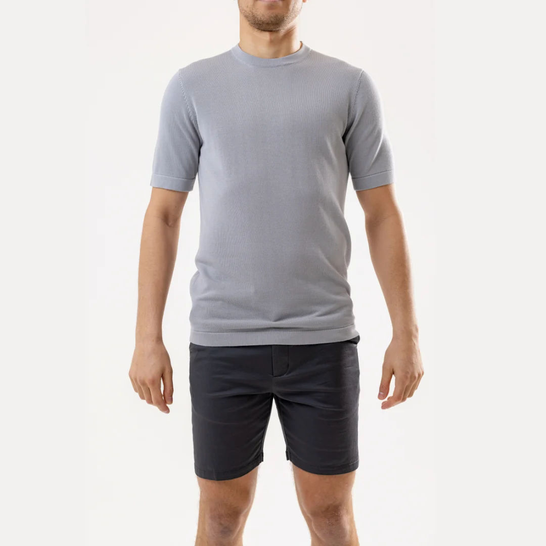 Stone Cotton Silk T-Shirt - Image 11