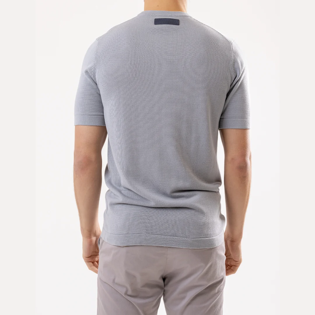 Stone Cotton Silk T-Shirt - Image 7