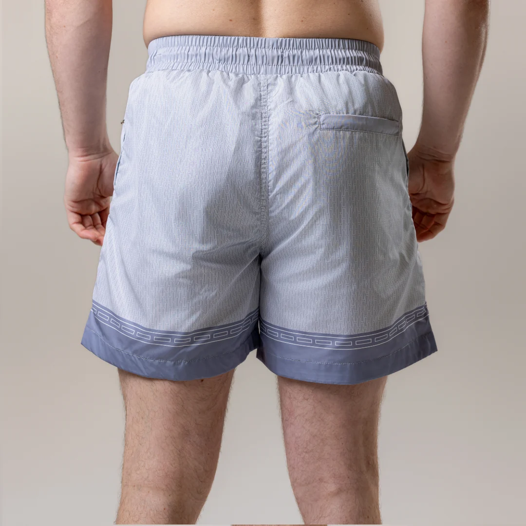 Stone with Grey Hem Swim Shorts - Image 6