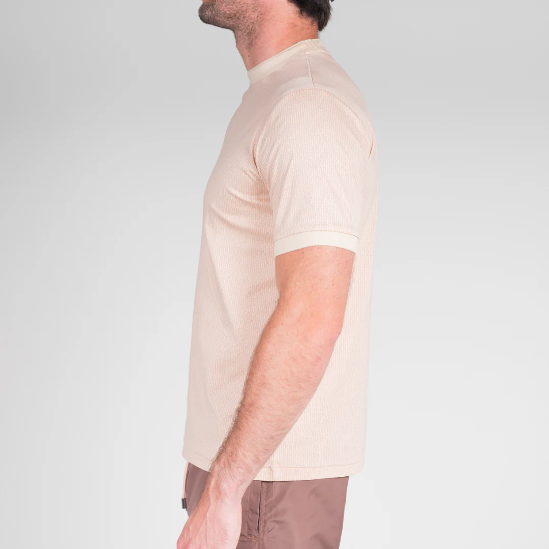 Taupe Full Pattern T-Shirt - Image 3