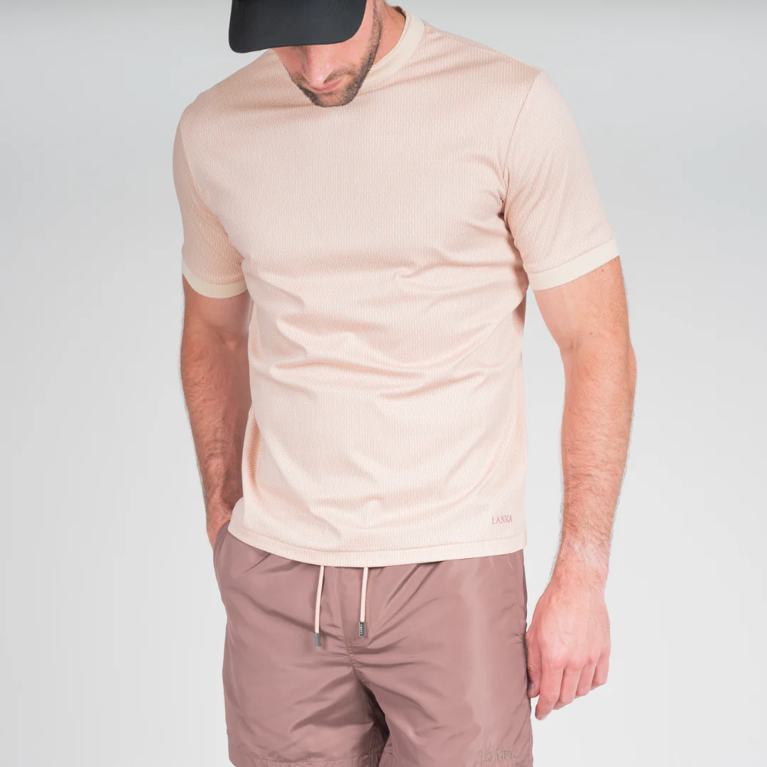 Taupe Full Pattern T-Shirt - Image 8