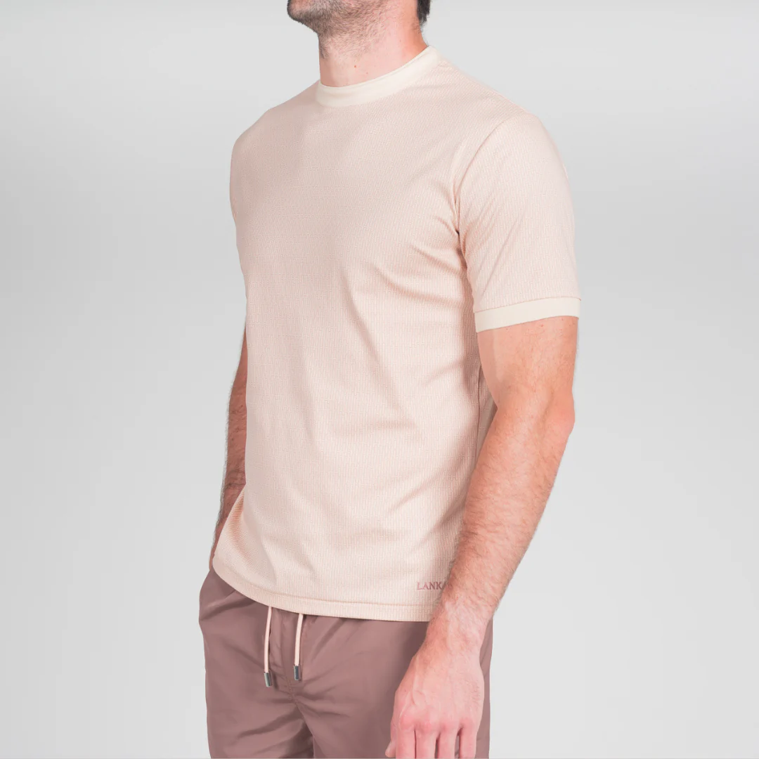 Taupe Full Pattern T-Shirt - Image 9