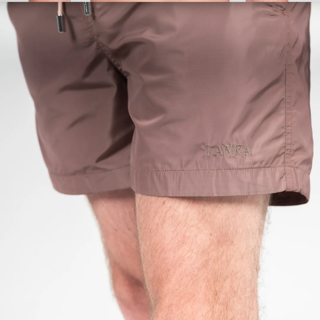 Taupe Swim Shorts - Image 8