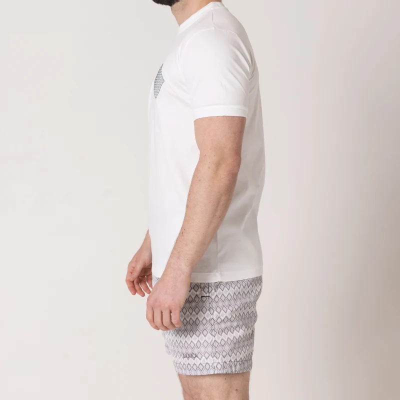 White with Grey Diamond's T-Shirt - Image 6