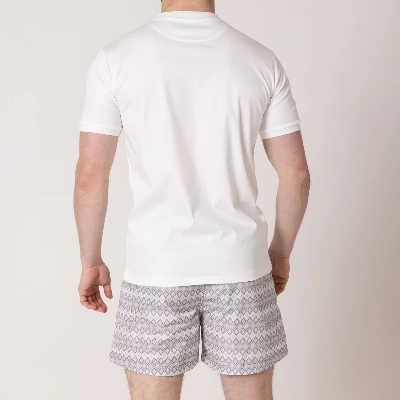 White with Grey Diamond's T-Shirt - Image 7