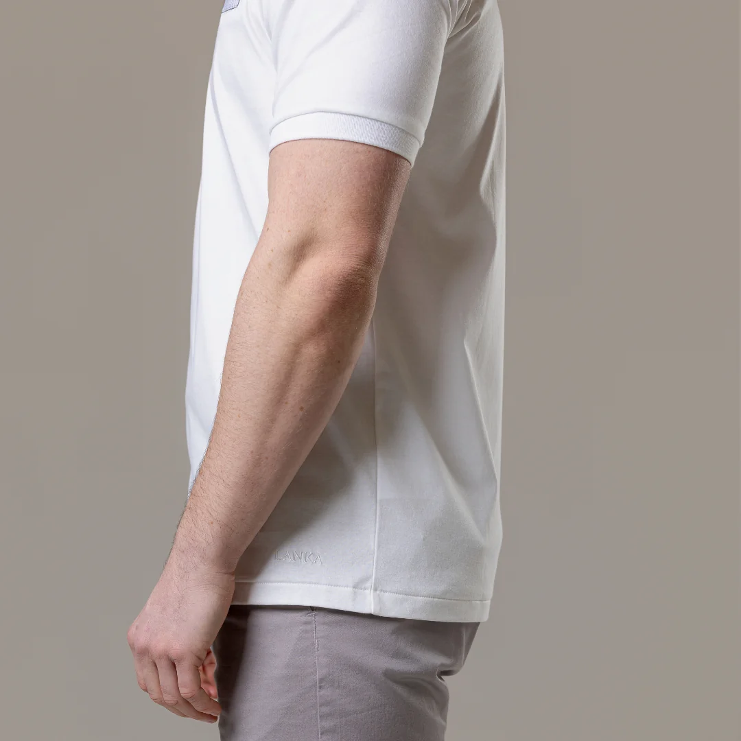 White with Stone Pocket T-Shirt - Image 11