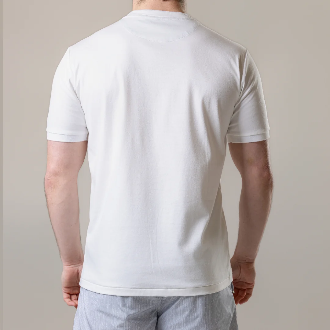 White with Stone Pocket T-Shirt - Image 2