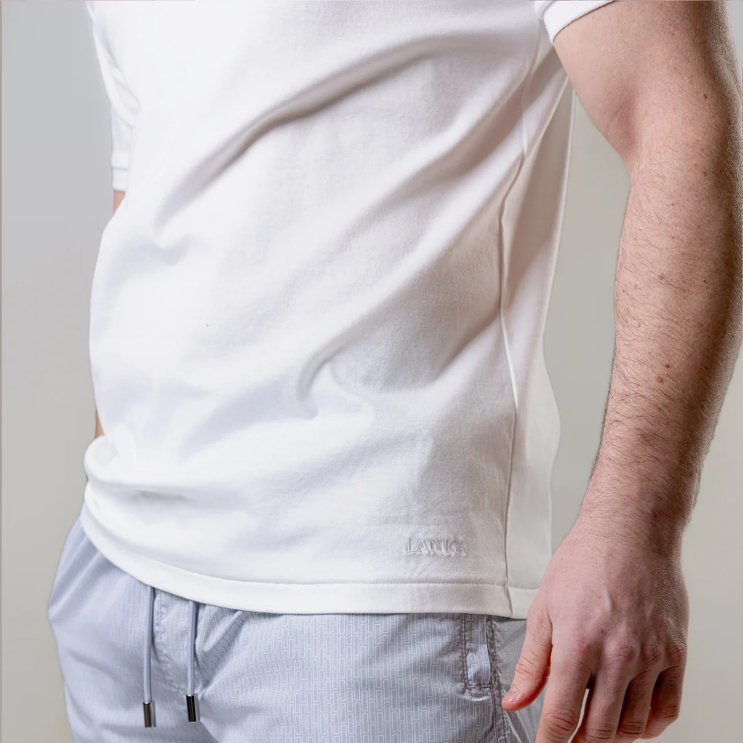 White with Stone Pocket T-Shirt - Image 6